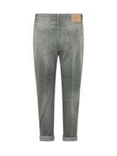 DONDUP - Jeans Koons Loose Fit Effetto Usato - Grigio - LIDIASHOPPING® - Official Website