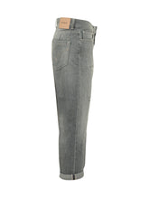 DONDUP - Jeans Koons Loose Fit Effetto Usato - Grigio - LIDIASHOPPING® - Official Website