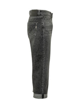 DONDUP - Jeans Koons Loose Fit a Cinque Tasche - Nero - LIDIASHOPPING® - Official Website