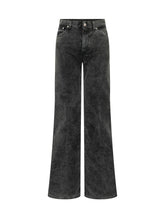 DONDUP - Jeans Amber Wide Leg - Nero - LIDIASHOPPING® - Official Website