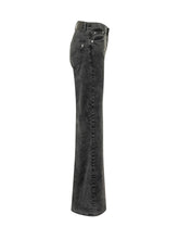 DONDUP - Jeans Amber Wide Leg - Nero - LIDIASHOPPING® - Official Website