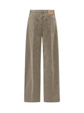 DONDUP - Pantaloni Dakota Wide Leg - Verde - LIDIASHOPPING® - Official Website