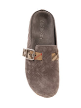 BURBERRY - Sabot Urchin con Fibbia - Grigio - LIDIASHOPPING® - Official Website