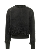Y-3 - Maglia Girocollo con Frange - Nero - LIDIASHOPPING® - Official Website