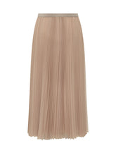 FABIANA FILIPPI - Gonna Lunga Plissettata con Vita Elasticizzata - Rosa - LIDIASHOPPING® - Official Website