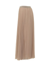 FABIANA FILIPPI - Gonna Lunga Plissettata con Vita Elasticizzata - Rosa - LIDIASHOPPING® - Official Website