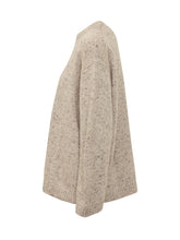 FABIANA FILIPPI - Crew Neck Sweater with Mottled Texture - Beige - LIDIASHOPPING® - Official Website