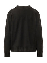 FABIANA FILIPPI - Maglia Girocollo con Dettagli Lineari - Nero - LIDIASHOPPING® - Official Website