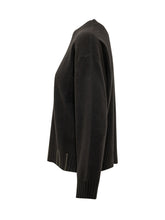 FABIANA FILIPPI - Maglia Girocollo con Dettagli Lineari - Nero - LIDIASHOPPING® - Official Website