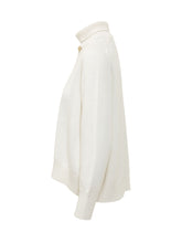 FABIANA FILIPPI - Maglia Dolcevita con Dettaglio Applicato - Bianco - LIDIASHOPPING® - Official Website