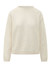 FABIANA FILIPPI - Maglia Girocollo con Lavorazione Materica - Bianco - LIDIASHOPPING® - Official Website