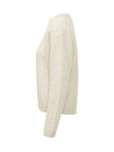 FABIANA FILIPPI - Maglia Girocollo con Lavorazione Materica - Bianco - LIDIASHOPPING® - Official Website