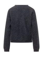 FABIANA FILIPPI - Textured Crewneck Sweater - Blue - LIDIASHOPPING® - Official Website