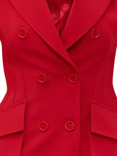 ELISABETTA FRANCHI - Double Breasted Blazer Dress - Red - LIDIASHOPPING® - Official Website