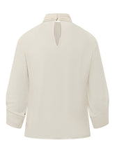 ELISABETTA FRANCHI - Shirt with Neck Scarf - White - LIDIASHOPPING® - Official Website