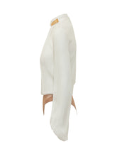 ELISABETTA FRANCHI - Shirt Bodysuit with High Neck - White - LIDIASHOPPING® - Official Website