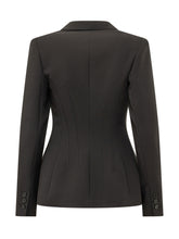 ELISABETTA FRANCHI - Blazer Doppiopetto con Tasche a Patta - Nero - LIDIASHOPPING® - Official Website