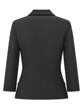 ELISABETTA FRANCHI - Blazer Sagomato con Revers - Nero - LIDIASHOPPING® - Official Website