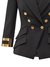ELISABETTA FRANCHI - Blazer Sagomato con Revers - Nero - LIDIASHOPPING® - Official Website