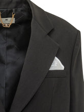 ELISABETTA FRANCHI - Blazer Monopetto con Revers - Nero - LIDIASHOPPING® - Official Website