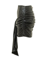 ELISABETTA FRANCHI - Gonna Mini Drappeggiata - Nero - LIDIASHOPPING® - Official Website