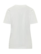 ELISABETTA FRANCHI - T-shirt con Logo Ricamato - Bianco - LIDIASHOPPING® - Official Website
