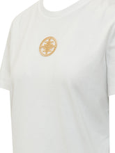 ELISABETTA FRANCHI - T-shirt con Logo Ricamato - Bianco - LIDIASHOPPING® - Official Website
