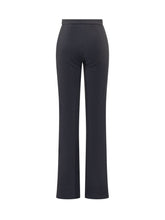 ELISABETTA FRANCHI - Flared Trousers with Waist Detail - Blue - LIDIASHOPPING® - Official Website