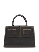 ELISABETTA FRANCHI - Borsa a Mano Strutturata - Nero - LIDIASHOPPING® - Official Website