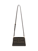 ELISABETTA FRANCHI - Borsa a Spalla Strutturata - Nero - LIDIASHOPPING® - Official Website