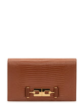 ELISABETTA FRANCHI - Pochette con Texture a Rilievo - Marrone - LIDIASHOPPING® - Official Website