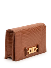 ELISABETTA FRANCHI - Pochette con Texture a Rilievo - Marrone - LIDIASHOPPING® - Official Website