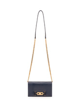 ELISABETTA FRANCHI - Clutch with Embossed Texture - Blue - LIDIASHOPPING® - Official Website