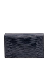 ELISABETTA FRANCHI - Clutch with Embossed Texture - Blue - LIDIASHOPPING® - Official Website