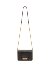 ELISABETTA FRANCHI - Pochette con Pattina Effetto Rettile - Nero - LIDIASHOPPING® - Official Website