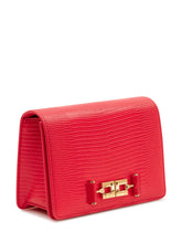 ELISABETTA FRANCHI - Clutch with Embossed Texture - Red - LIDIASHOPPING® - Official Website
