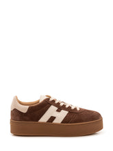 HOGAN - Traditional Sneaker with Side Logo - Brown - LIDIASHOPPING® - Official Website