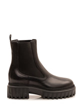 HOGAN - Chelsea Ankle Boot with Lug Sole - Black - LIDIASHOPPING® - Official Website