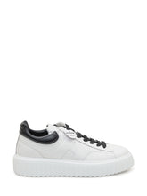 HOGAN - Sneakers Basse con Lacci a Contrasto - Bianco - LIDIASHOPPING® - Official Website