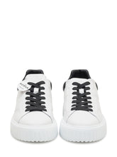HOGAN - Sneakers Basse con Lacci a Contrasto - Bianco - LIDIASHOPPING® - Official Website