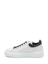 HOGAN - Sneakers Basse con Lacci a Contrasto - Bianco - LIDIASHOPPING® - Official Website
