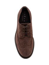 HOGAN - Brogue Derby with Perforations - Brown - LIDIASHOPPING® - Official Website