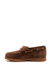 HOGAN - Mocassino Traditional Barca con Lacci - Marrone - LIDIASHOPPING® - Official Website