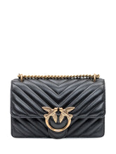 PINKO - Borsa Love One Mini Trapuntata - Nero - LIDIASHOPPING® - Official Website
