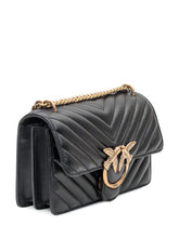 PINKO - Borsa Love One Mini Trapuntata - Nero - LIDIASHOPPING® - Official Website