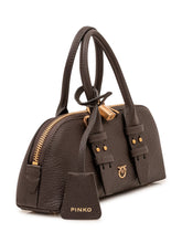 PINKO - Borsa Bowling Horizon con Manici - Marrone - LIDIASHOPPING® - Official Website