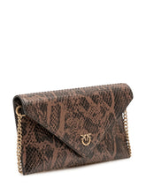 PINKO - Portafoglio Flat Purse Mini con Patta - Marrone - LIDIASHOPPING® - Official Website
