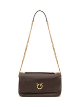 PINKO - Click Soft Borsa con Catena - Marrone - LIDIASHOPPING® - Official Website