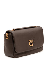 PINKO - Click Soft Borsa con Catena - Marrone - LIDIASHOPPING® - Official Website