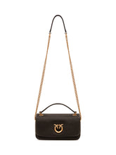 PINKO - Click Soft Borsa con Patta - Nero - LIDIASHOPPING® - Official Website